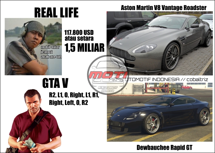 GTA vs real car